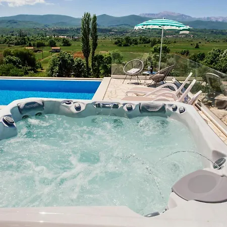 Splendid With Panoramic View Villa Donja Glavina